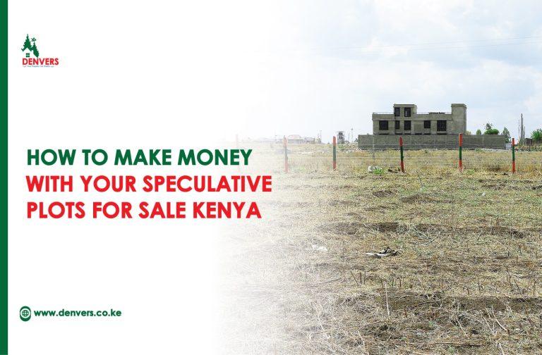 How To Make Money with Your Speculative Plots for Sale Kenya